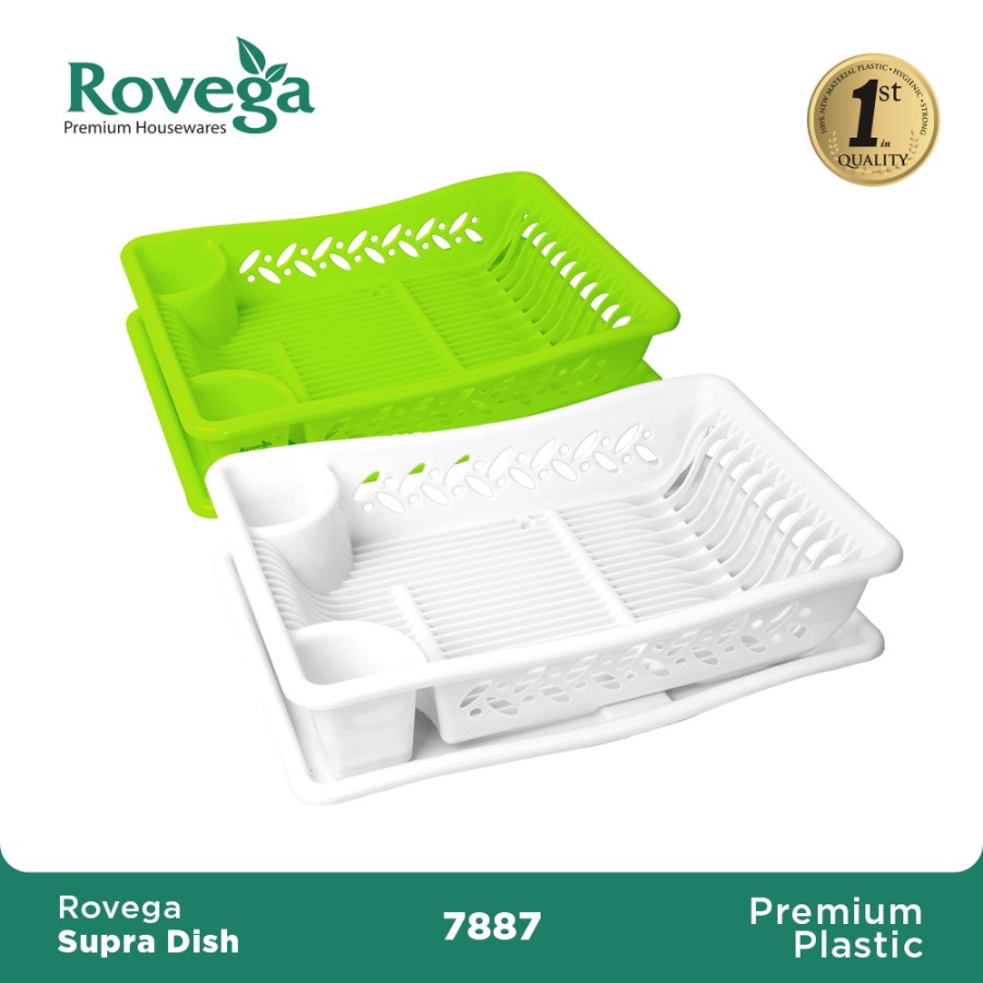Rovega Rak Piring Plastik Supra Dish Rack Premium Food Grade 7877-image
