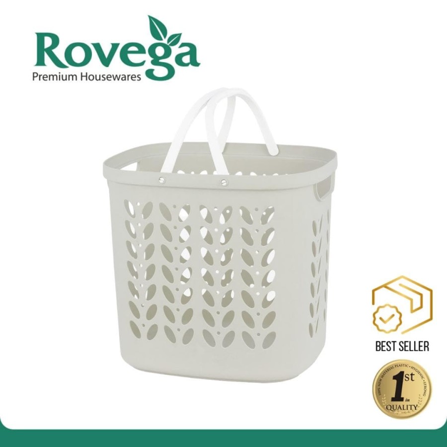 Rovega Keranjang Pakaian Plastik Premium Laundry Basket RLB-100