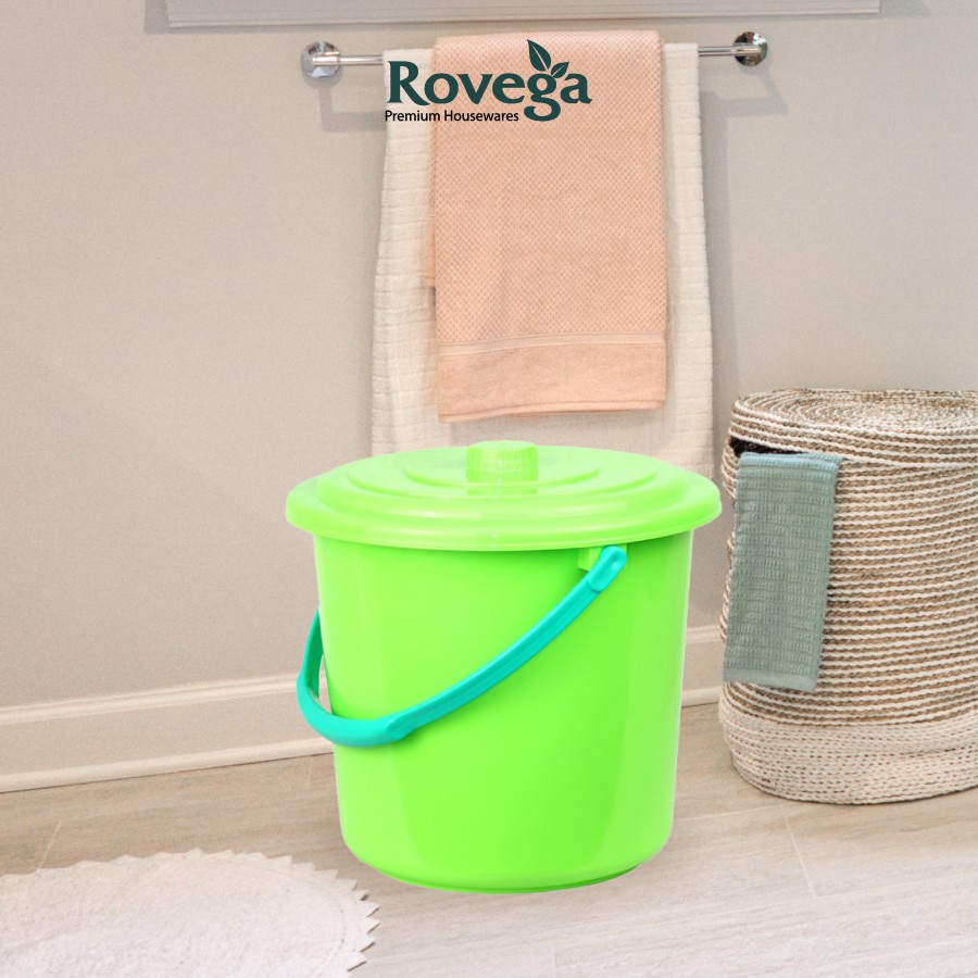 Rovega Ember plastik / Metro Solid Pail 12 Liter Dengan Tutup PL-41