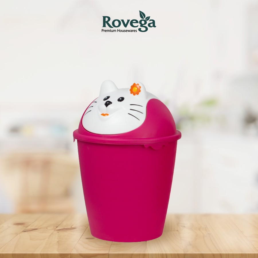 Rovega Catty Bin Tempat Sampah Plastik Motif Kucing Premium Food Grade