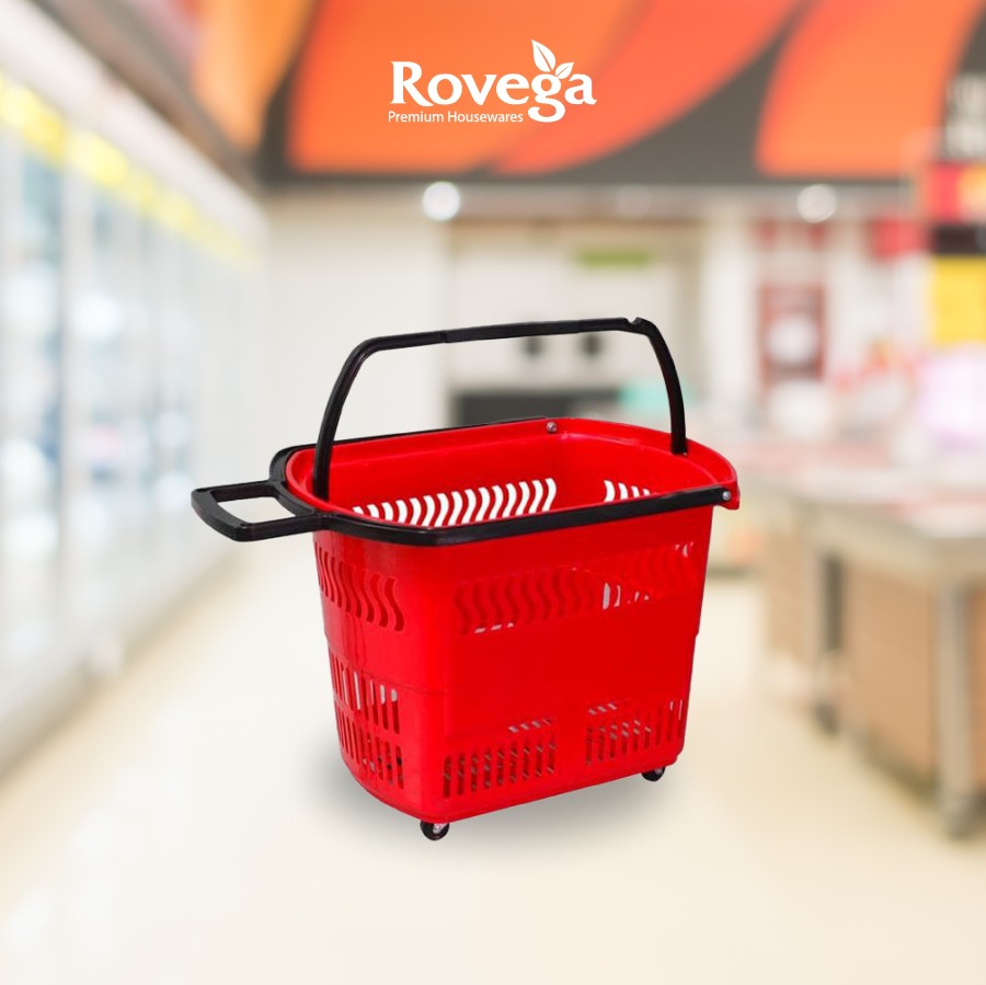 Rovega Premium Keranjang Belanja Troli / Trolley Basket BAS-01