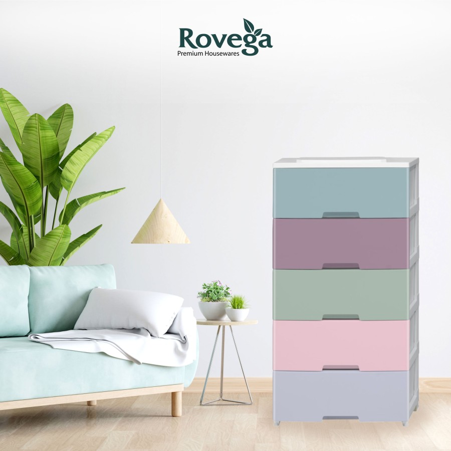 Rovega Kabinet / Lemari Plastik 5 Susun Jasmine CJS-517